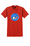 JAT Yugoslav Airlines T-Shirt - Vintage DC-10 Cartoon Jet Sticker - Red