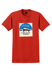 Air Florida T-Shirt - Vintage New Service Chicago/Florida Sticker - Red