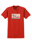 Lake Central Airlines T-Shirt - Vintage Industrial Heart Bag Sticker - Red