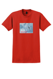 Loftleidir T-Shirt - Vintage Save By Flying Par Avion Bag Sticker - Red