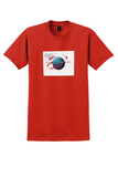 Malaysia Airlines T-Shirt - Vintage 1972-1992 Anniversary Sticker - Red