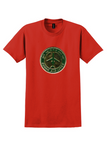 Ozark Air Lines T-Shirt - Vintage Get Up And Go DC-9 Jet Sticker - Red