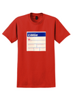 Air New Zealand T-Shirt - Vintage Cargo Air Waybill Label - Red