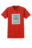 Panair do Brasil T-Shirt - Vintage Winged Parcel Air Express Sticker - Red