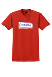 Adria Airways T-Shirt - Vintage Oval Logo Bag Sticker - Red