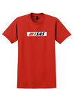 SAS T-Shirt - Vintage Striped SAS Logo Sticker - Red