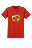 Southern Air Transport T-Shirt - Vintage S.A.T. Via Air Bag Sticker - Red