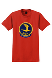SILA T-Shirt - Vintage Swedish Intercontinental Airlines Sticker - Red