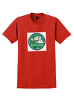 Air New Zealand T-Shirt - Vintage The Flying Kiwi Bag Sticker - Red