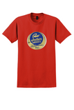 Southern Airways T-Shirt - Vintage Serves Seven Southern States Sticker - Red