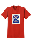 Trans-Texas Airways T-Shirt - Vintage Fly TTA Convairs Sticker - Red