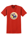 Trans-Texas Airways T-Shirt - Vintage Route of the Starliners Bag Sticker - Red