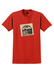 Trans-Canada Air Mail T-Shirt - Vintage First Flight Montreal-Lethbridge Label - Red