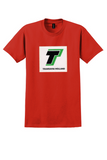 Transavia Holland T-Shirt - Vintage Green T Logo Bag Sticker - Red