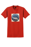 Turkish Maritime Lines T-Shirt - Vintage M/F Samsun Ferry Sticker - Red