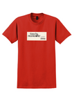 United Airlines T-Shirt - Vintage Guten Tag Frankfurt Card - Red