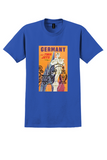 Fly TWA Jets Germany T-Shirt - David Klein Nuremberg Poster - Royal Blue