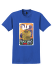 Fly TWA Jets Holy Land T-Shirt - David Klein Noah's Ark Poster - Royal Blue