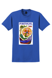 Fly TWA Portugal T-Shirt - David Klein Mermaid Poster - Royal Blue