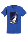 TWA StarStream T-Shirt - David Klein Jet Tail Poster - Royal Blue