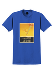 Air Union Paris-London T-Shirt - Vintage Golden Ray Poster - Royal Blue