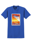Régie Air Afrique T-Shirt - Vintage Desert Seaplane Poster - Royal Blue