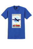 Air France Towards New Skies T-Shirt - Vintage Light Sky Poster - Royal Blue