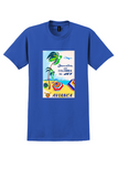 Avianca Jamaica T-Shirt - Vintage Palm and Jet Poster - Royal Blue