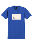 Alaska Airlines T-Shirt - Vintage Fly With A Happy Face Bag Sticker - Royal Blue