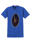 Alaska Airlines T-Shirt - Vintage Serving All Alaska Bag Sticker - Royal Blue