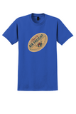 Alaska Airlines T-Shirt - Vintage Shipped by Air Freight Label - Royal Blue