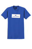 Atlantic Airways T-Shirt - Vintage Bird Logo Bag Sticker - Royal Blue