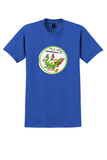 Balkan Bulgarian Airlines T-Shirt - Vintage Football Dinosaurs Sticker - Royal Blue