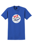 Boeing 717 T-Shirt - Vintage Cartoon Jet Bag Sticker - Royal Blue
