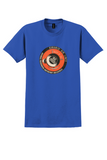Bonanza Air Lines T-Shirt - Vintage Route of the Gold Strikes Sticker - Royal Blue