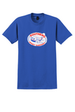 British Air Ferries T-Shirt - Vintage BAF Southend Jersey Guernsey Sticker - Royal Blue