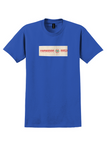 Cameroon Airlines T-Shirt - Vintage Logo Strip Bag Sticker - Royal Blue