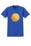 Connellan Airways T-Shirt - Vintage Winged Name Label Bag Sticker - Royal Blue