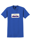 AirCal T-Shirt - Vintage Compliments Of AirCal Bag Sticker - Royal Blue