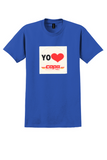 Copa Airlines T-Shirt - Vintage Yo Heart Copa Bag Sticker - Royal Blue