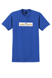 Cyprus Airways T-Shirt - Vintage Mouflon Logo Bag Sticker - Royal Blue