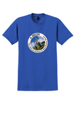 Delta T-Shirt - Vintage Official Airline of Walt Disney World Sticker - Royal Blue