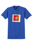 El Al Israel Airlines T-Shirt - Vintage Red First Class Bag Sticker - Royal Blue