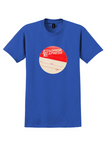 Florida Express T-Shirt - Vintage Flight And Destination Bag Sticker - Royal Blue