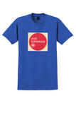 Air Canada T-Shirt - Vintage Red Disc Rondelle Bag Sticker - Royal Blue