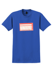 Air Canada T-Shirt - Vintage Bilingual Baggage Name Tag Sticker - Royal Blue