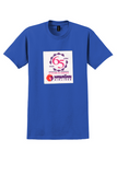 Hawaiian Airlines T-Shirt - Vintage 65 Years of Service 1929-1994 Sticker - Royal Blue
