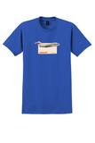 Iberia T-Shirt - Vintage Fokker F-28 Fellowship Sticker - Royal Blue