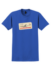 Interflug T-Shirt - Vintage Airbus A310 Bag Sticker - Royal Blue