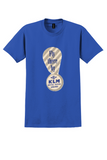 KLM T-Shirt - Vintage Fly There By KLM Bag Sticker - Royal Blue